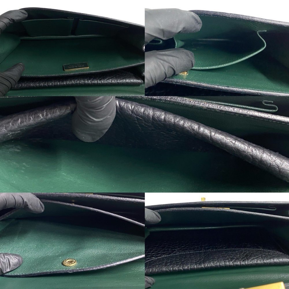 PRADA Black Leather Shoulder Bag - Picture 8 of 8